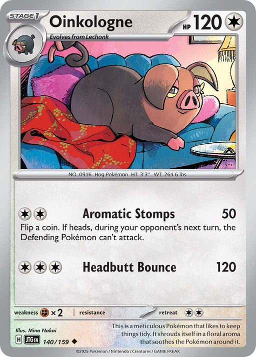 Pokemon Oinkologne 140/159 SV09: Journey Together Normal - Eterna Cards