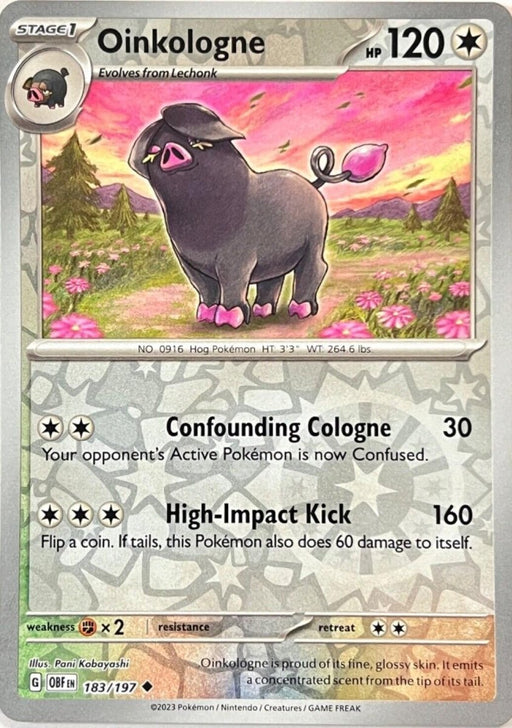 Pokemon Oinkologne - 183/197 SV03: Obsidian Flames Normal - Eterna Cards