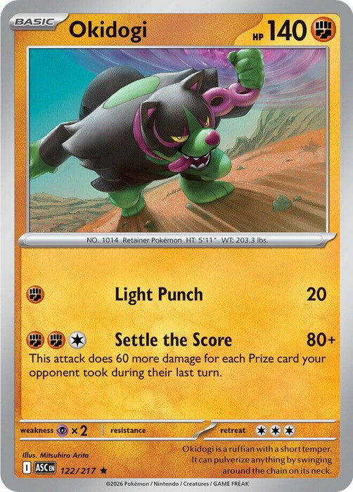 Pokemon Okidogi 122/217 ME: Ascended Heroes Holo - EternaCards