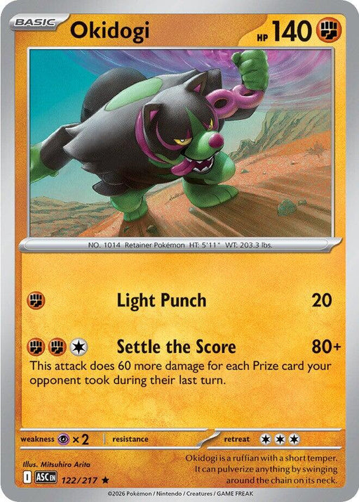 Pokemon Okidogi 122/217 ME: Ascended Heroes Holo - EternaCards