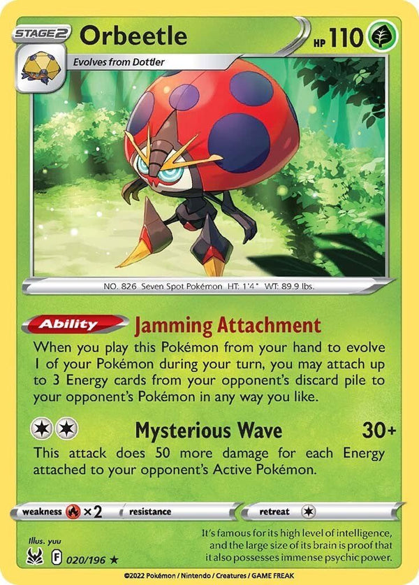 Pokemon Orbeetle 020/196 SWSH11: Lost Origin Holo