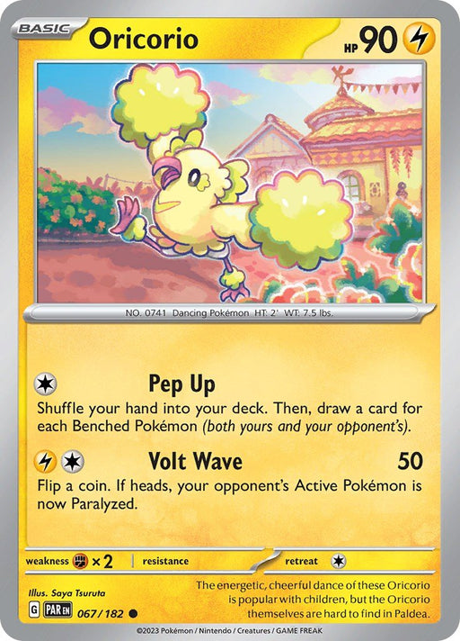 Pokemon Oricorio 067/182 SV04: Paradox Rift Reverse Holo - EternaCards