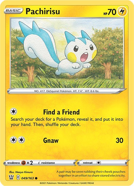 Pokemon Pachirisu 049/163 SWSH05: Battle Styles Normal - EternaCards