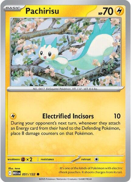 Pokemon Pachirisu 051/132 ME01: Mega Evolution Normal - EternaCards