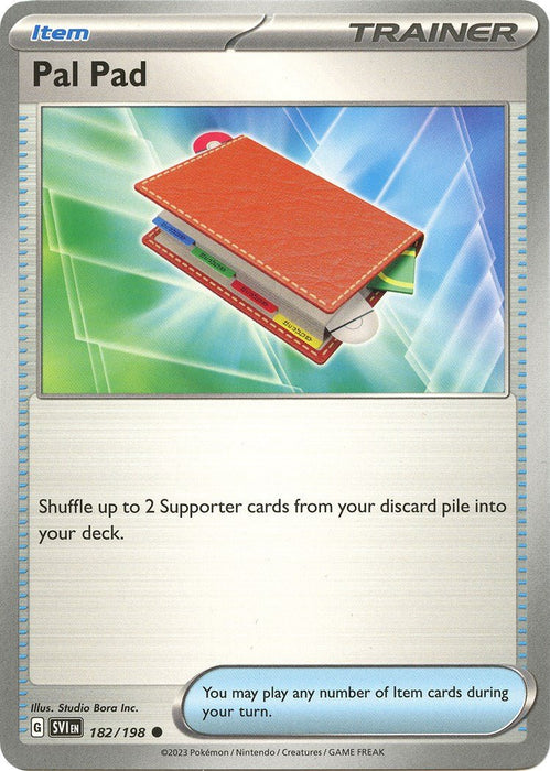 Pokemon Pal Pad 182/198 SV01: Scarlet & Violet Base Set Reverse Holo - EternaCards