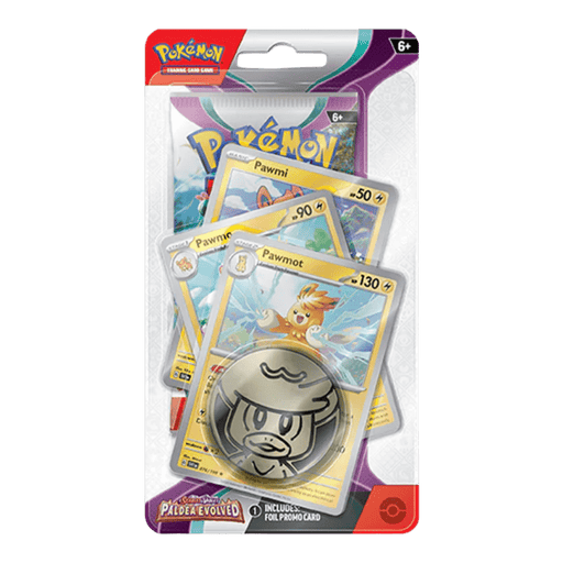 Pokemon Paldea Evolved Premium Checklane Blister (Pawmot/Arboliva) - EternaCards