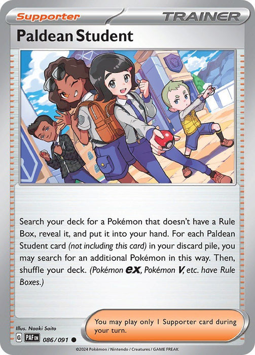 Pokemon Paldean Student - 086/091 086/091 SV: Paldean Fates Reverse Holo - EternaCards