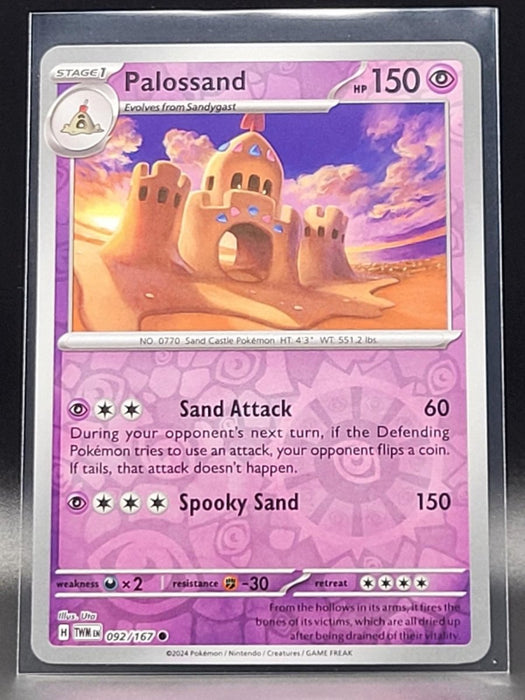 Pokemon Palossand 092/167 SV06: Twilight Masquerade Normal - Eterna Cards