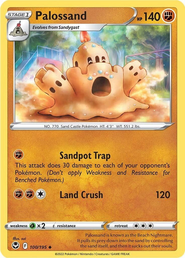 Pokemon Palossand 100/195 SWSH12: Silver Tempest Normal
