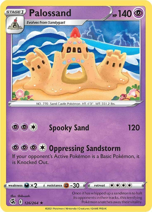 Pokemon Palossand 126/264 SWSH08: Fusion Strike Normal - Eterna Cards