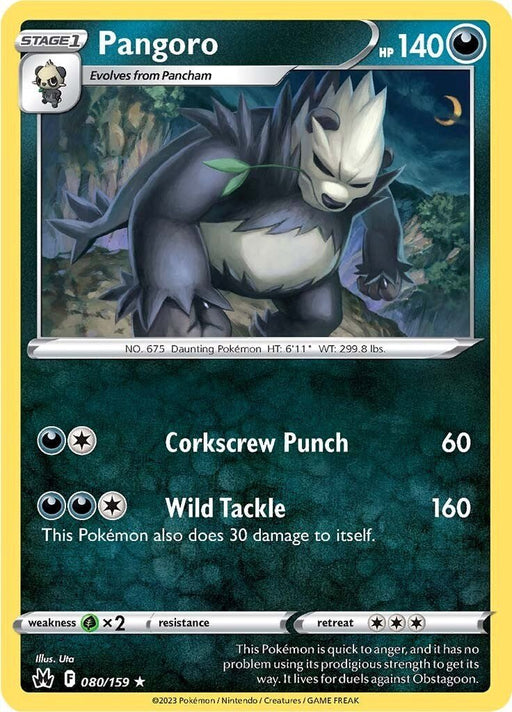 Pokemon Pangoro 080/159 Crown Zenith Normal - EternaCards