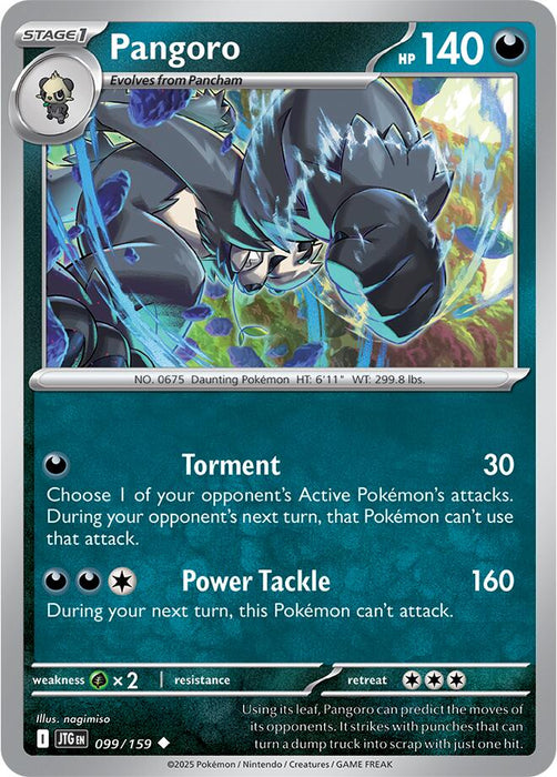 Pokemon Pangoro 099/159 SV09: Journey Together Normal - Eterna Cards
