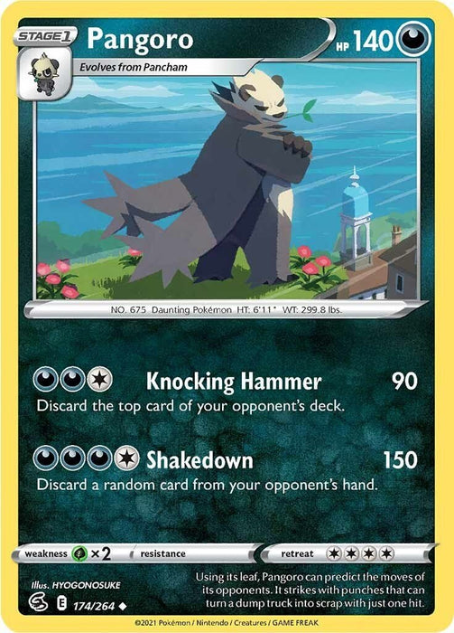 Pokemon Pangoro 174/264 SWSH08: Fusion Strike Normal - EternaCards