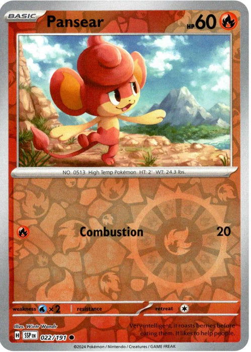 Pokemon Pansear 022/191 SV08: Surging Sparks Normal - Eterna Cards