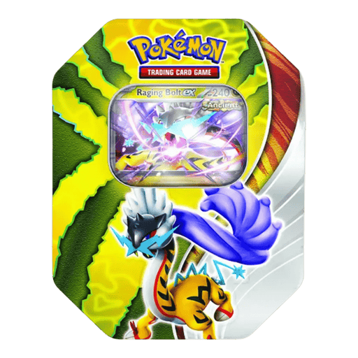 Pokemon Paradox Destinies Tin - Raging Bolt - EternaCards