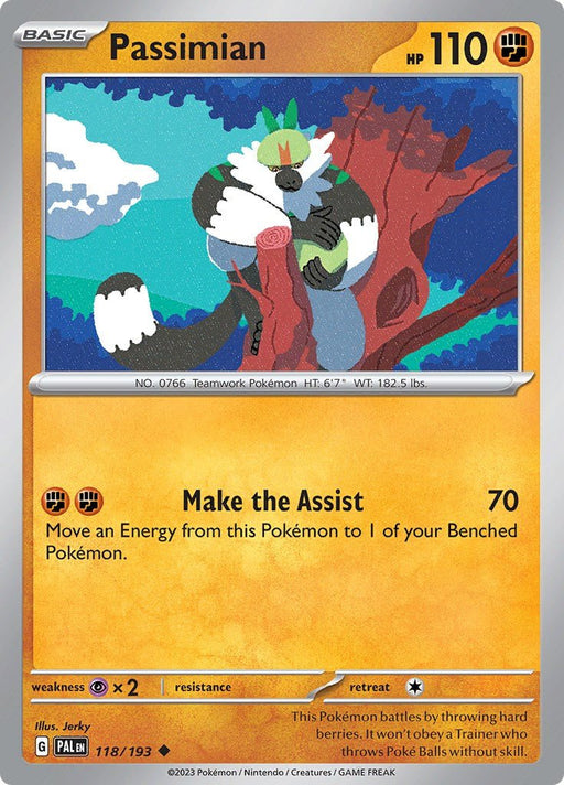 Pokemon Passimian 118/193 SV02: Paldea Evolved Normal - EternaCards