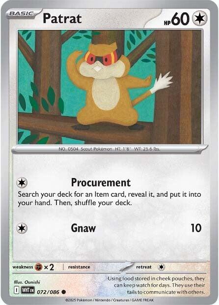 Pokemon Patrat 072/086 SV: White Flare Normal - EternaCards