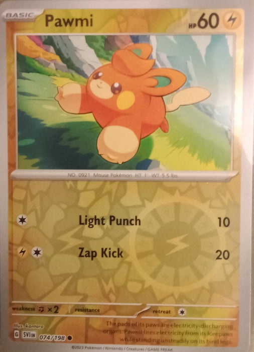 Pokemon Pawmi - 074/198 SV01: Scarlet & Violet Base Set Normal - Eterna Cards