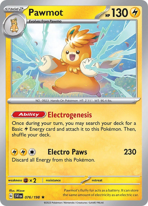 Pokemon Pawmot - 076/198 Deck Exclusives Normal - Eterna Cards