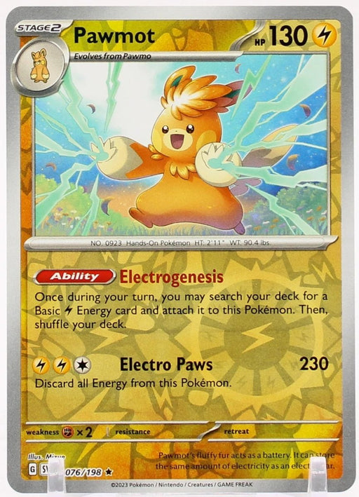 Pokemon Pawmot - 076/198 SV01: Scarlet & Violet Base Set Holo - Eterna Cards