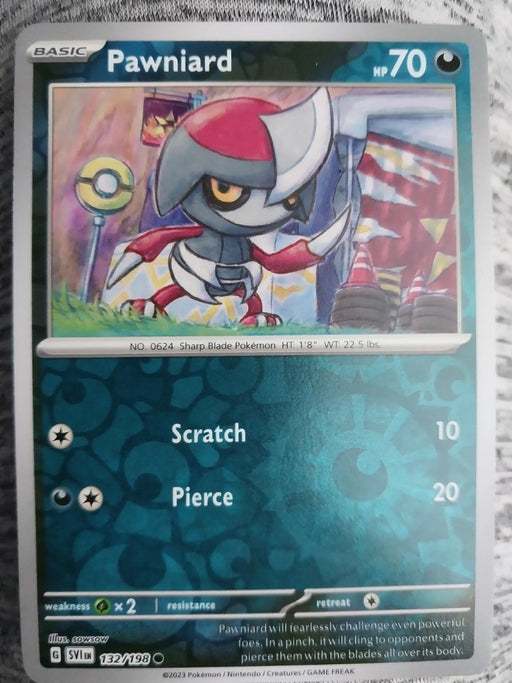 Pokemon Pawniard 132/198 SV01: Scarlet & Violet Base Set Normal - Eterna Cards