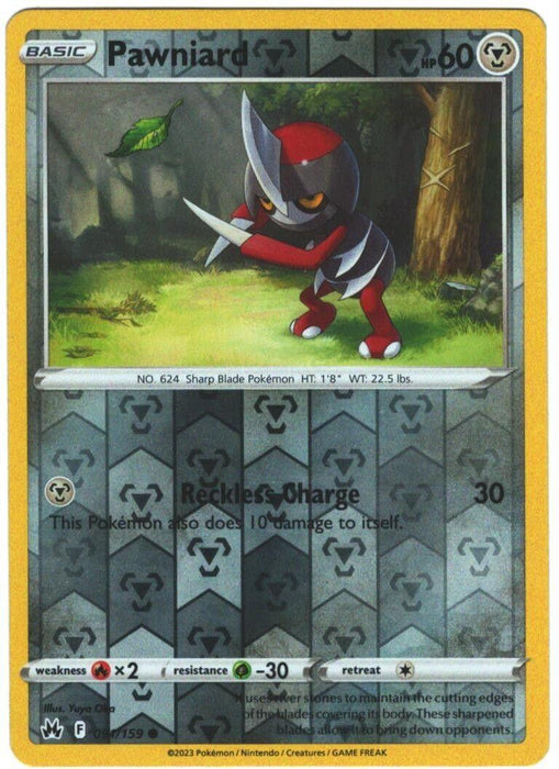 Pokemon Pawniard (91) 091/159 SWSH: Crown Zenith Normal - Eterna Cards