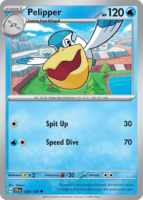 Pokemon Pelipper 039/159 SV09: Journey Together Normal - Eterna Cards