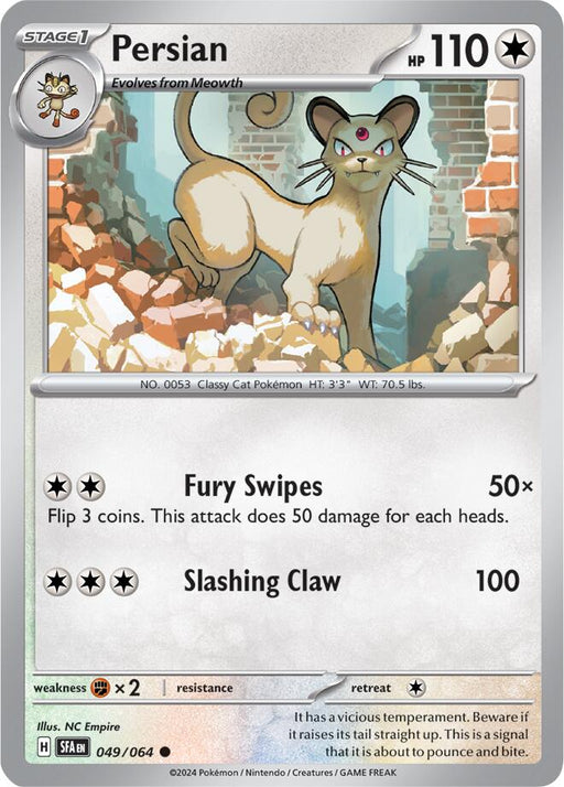Pokemon Persian - 049/064 049/064 SV: Shrouded Fable Reverse Holo - EternaCards