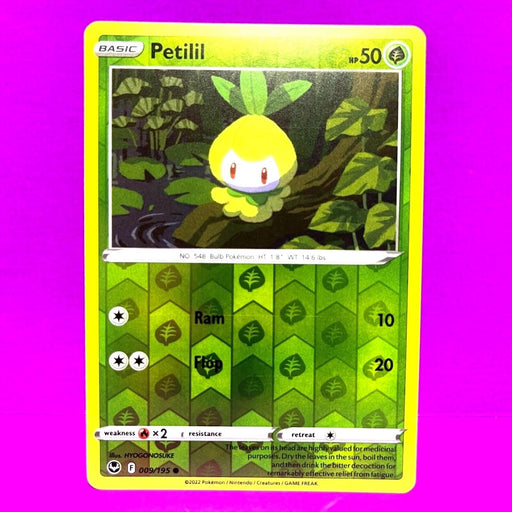 Pokemon Petilil 009/195 SWSH12: Silver Tempest Normal - Eterna Cards