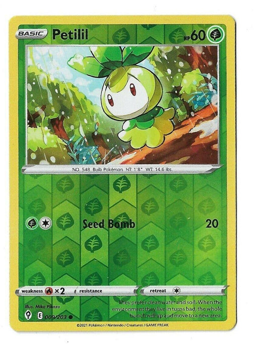 Pokemon Petilil 009/203 SWSH07: Evolving Skies Normal - Eterna Cards