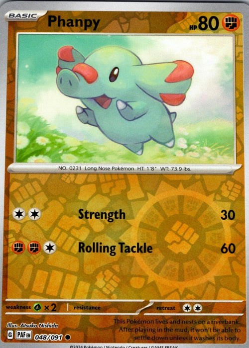 Pokemon Phanpy 048/091 SV: Paldean Fates Normal - Eterna Cards