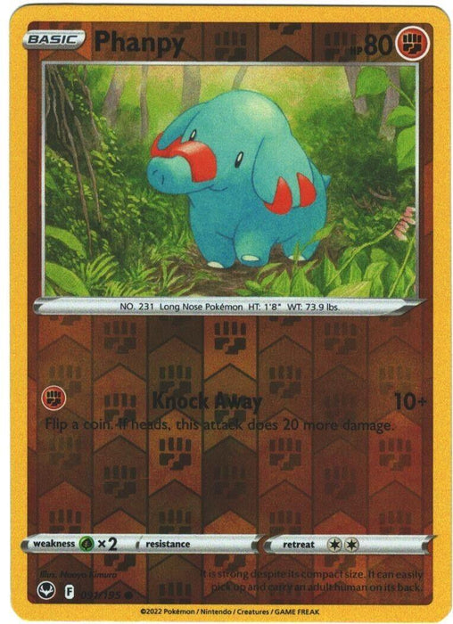 Pokemon Phanpy 091/195 SWSH12: Silver Tempest Normal - Eterna Cards