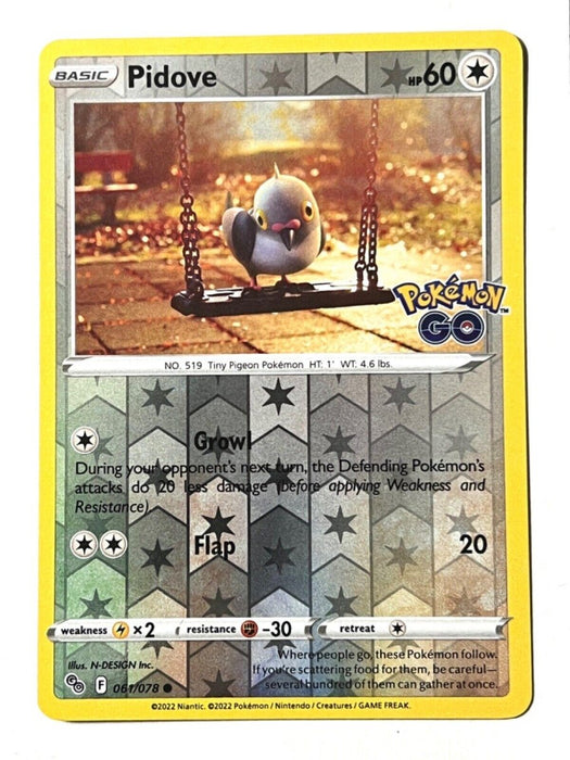 Pokemon Pidove 061/078 Pokemon GO Normal - Eterna Cards