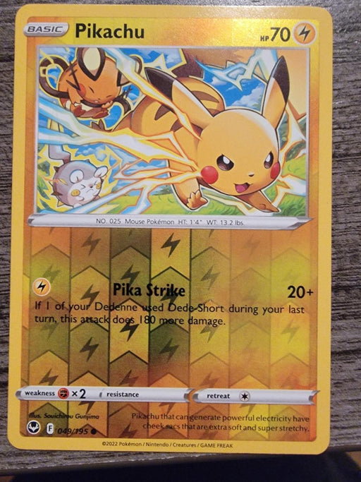 Pokemon Pikachu 049/195 SWSH12: Silver Tempest Normal - Eterna Cards