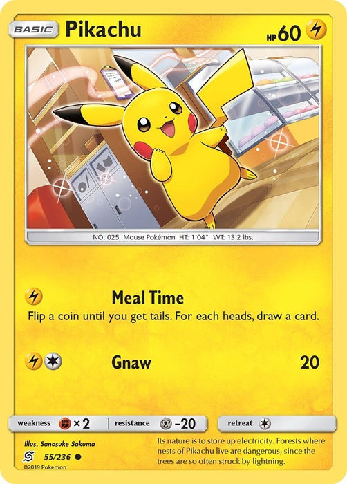 Pokemon Pikachu (55) 55/236 SM - Unified Minds Reverse Holo - EternaCards
