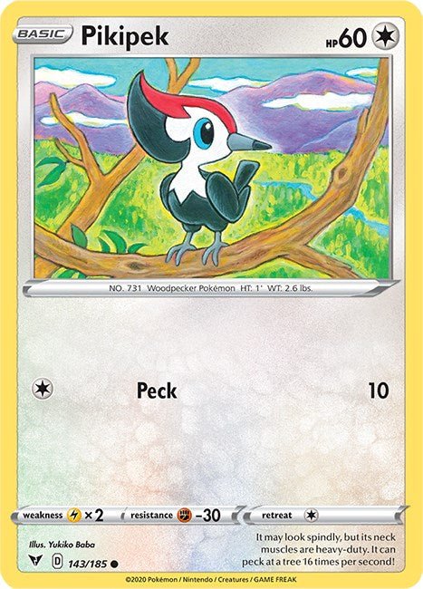 Pokemon Pikipek 143/185 SWSH04: Vivid Voltage Normal - EternaCards