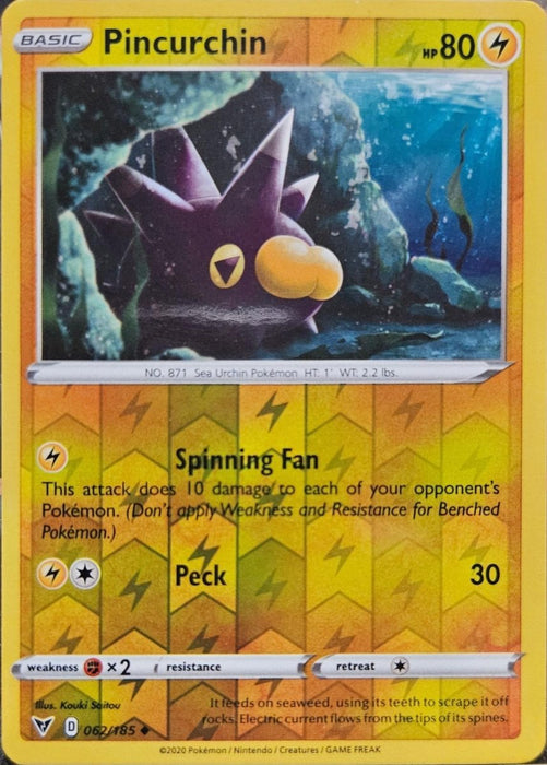 Pokemon Pincurchin 062/185 SWSH04: Vivid Voltage Normal - Eterna Cards