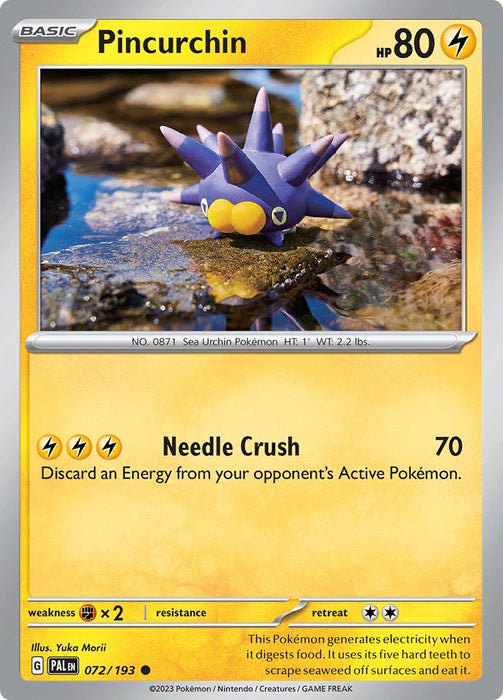 Pokemon Pincurchin - 072/193 072/193 SV02: Paldea Evolved Normal - EternaCards