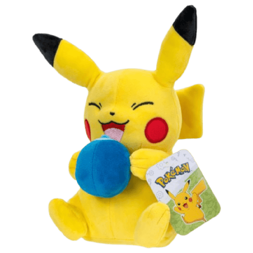 Pokemon Plushie Pikachu with Oran Berry 8 Inch - EternaCards