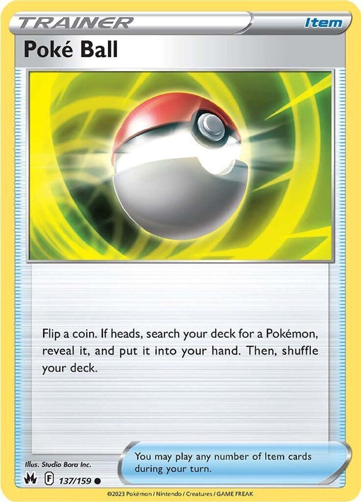 Pokemon Poke Ball 137/159 SWSH: Crown Zenith Reverse Holo - EternaCards