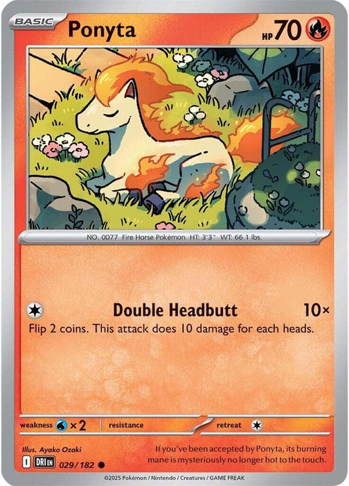 Pokemon Ponyta 029/182 SV10: Destined Rivals Normal - EternaCards