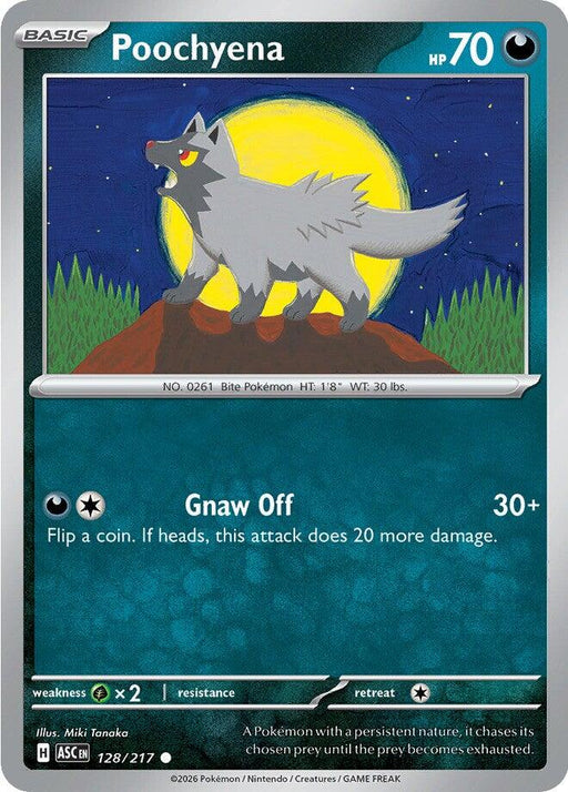 Pokemon Poochyena 128/217 ME: Ascended Heroes Normal - EternaCards