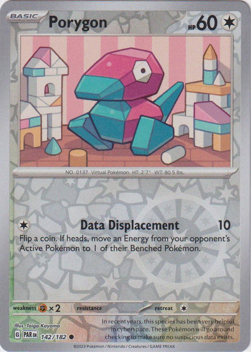 Pokemon Porygon 142/182 SV04: Paradox Rift Normal - Eterna Cards