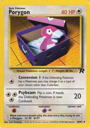 Pokemon Porygon 48/82 Team Rocket Unlimited - Eterna Cards