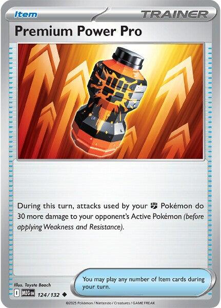 Pokemon Premium Power Pro - 124/132 124/132 ME01: Mega Evolution Reverse Holo - EternaCards