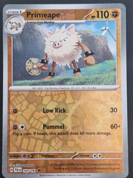 Pokemon Primeape 107/193 SV02: Paldea Evolved Normal - Eterna Cards