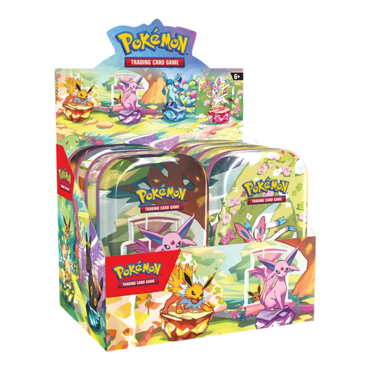 Pokemon Prismatic Evolutions Mini Tin Display Case (Sealed)﹒ - EternaCards