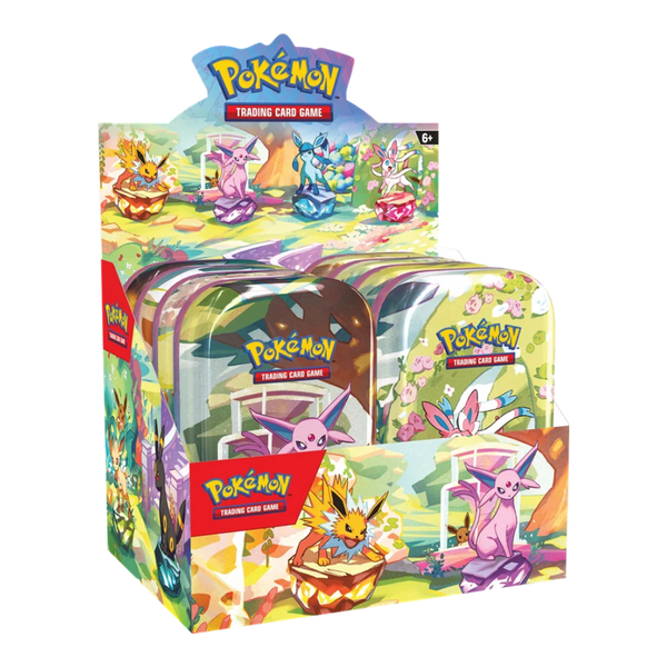 Pokemon Prismatic Evolutions Mini Tin Display Case (Sealed)﹒ - EternaCards