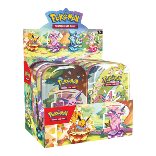 Pokemon Prismatic Evolutions Mini Tin Display Case (Sealed)﹒ - EternaCards