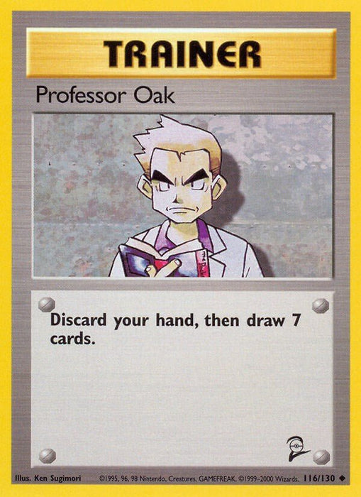 Pokemon Professor Oak 116/130 Base Set 2 Normal - Eterna Cards